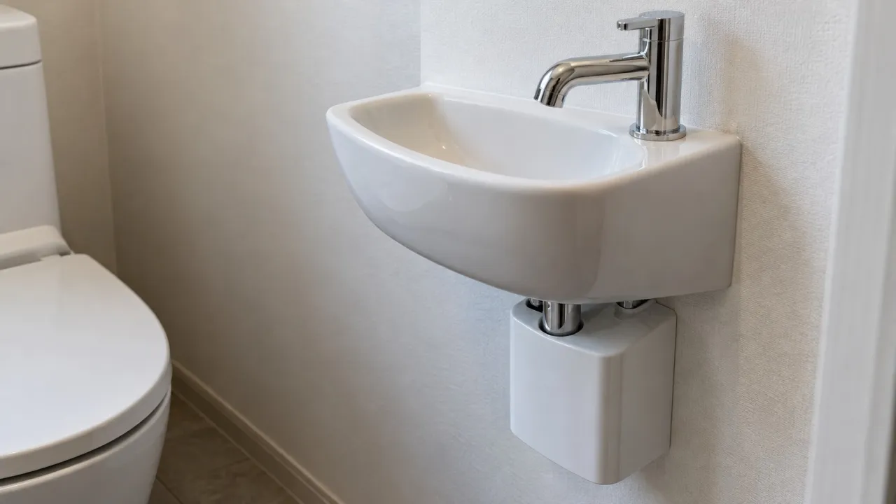 トイレ手洗い器の鉢と蛇口の参考写真