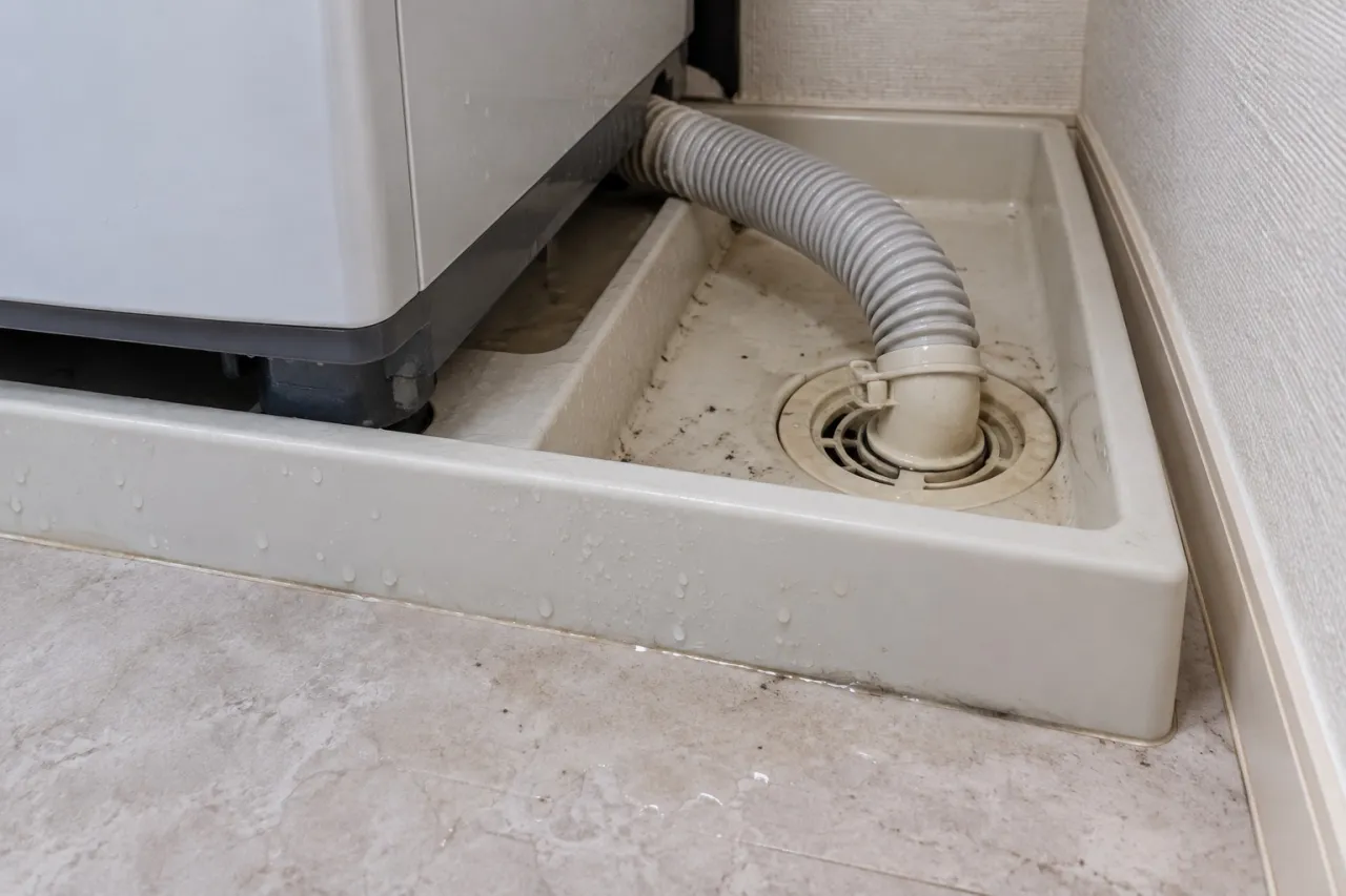洗濯機の排水ホースと排水口